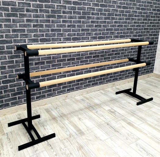 Верстат переносний двосторонній 4 поручня чорний оксамит