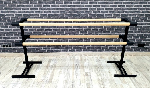 Верстат переносний двосторонній 4 поручня чорний оксамит