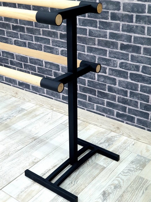 Верстат переносний двосторонній 4 поручня чорний оксамит