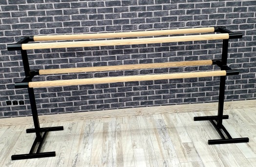 Верстат переносний двосторонній 4 поручня чорний глянець