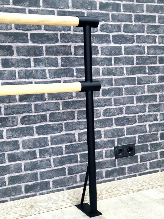 Крепеж в пол два ряда порошок черный