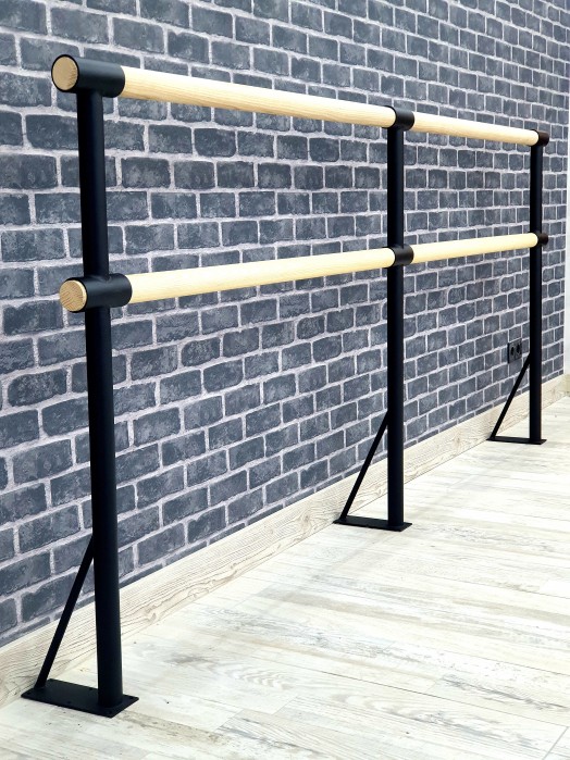 Крепеж в пол два ряда порошок черный