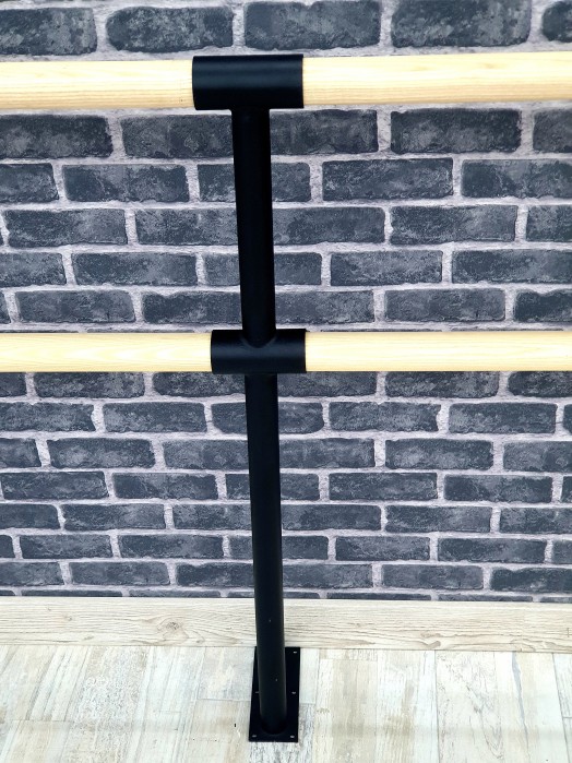 Крепеж в пол два ряда порошок черный