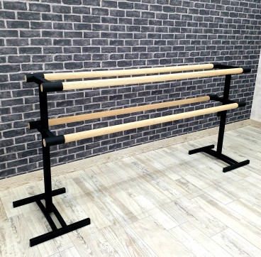 Верстат переносний двосторонній 4 поручня чорний оксамит