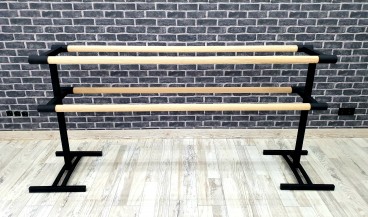 Верстат переносний двосторонній 4 поручня чорний оксамит