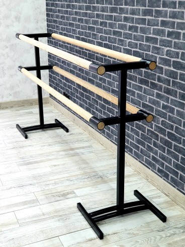 Верстат переносний двосторонній 4 поручня чорний глянець