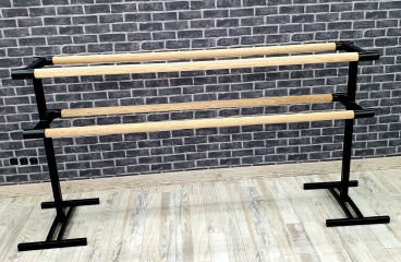 Верстат переносний двосторонній 4 поручня чорний глянець