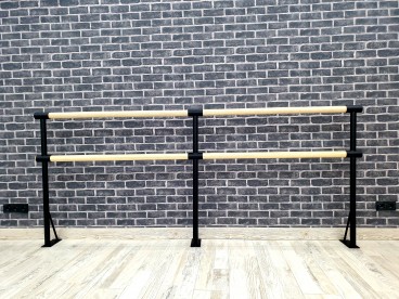 Крепеж в пол два ряда порошок черный